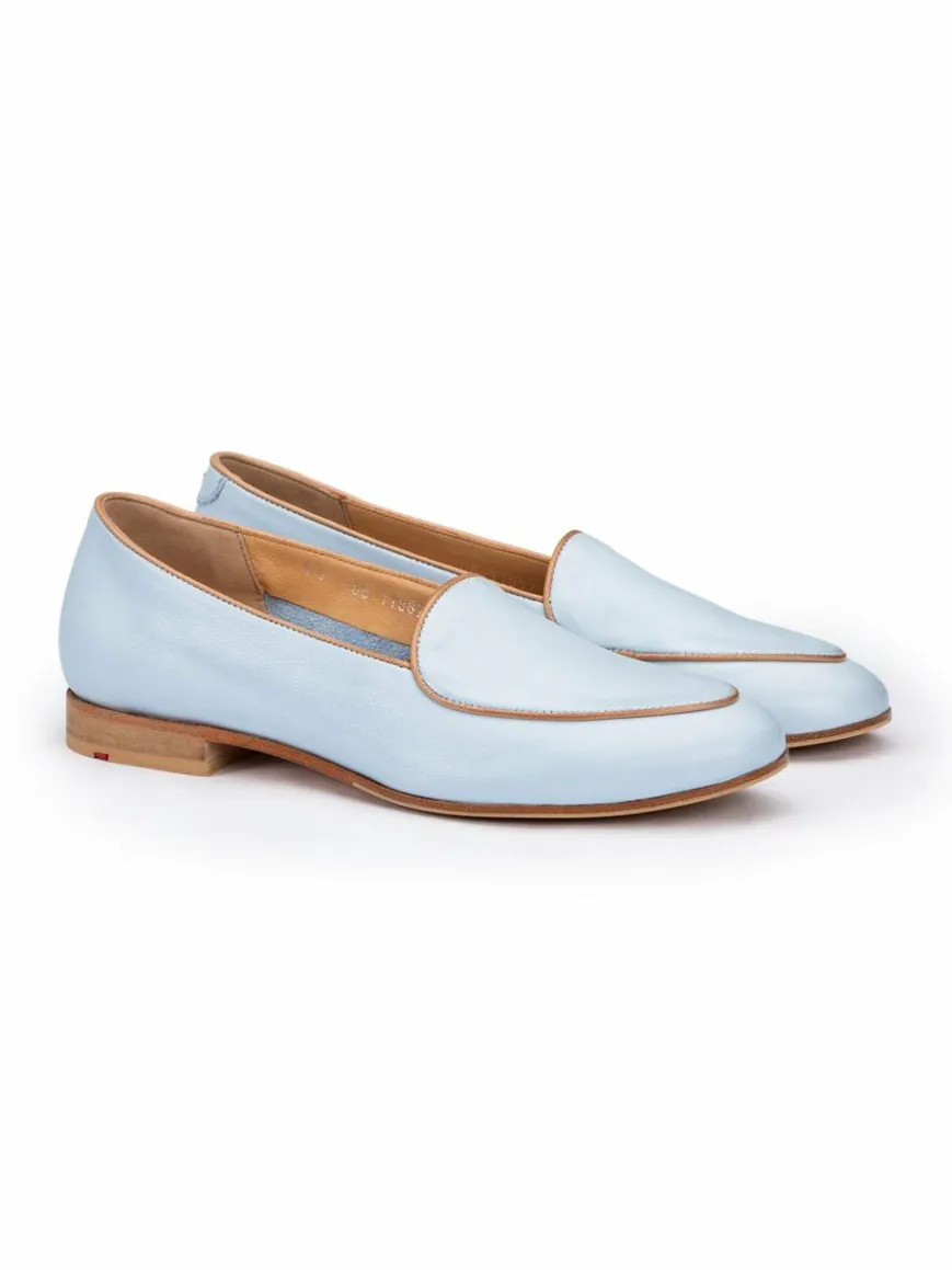 Lloyd Slipper*Damen Slipper blau uni