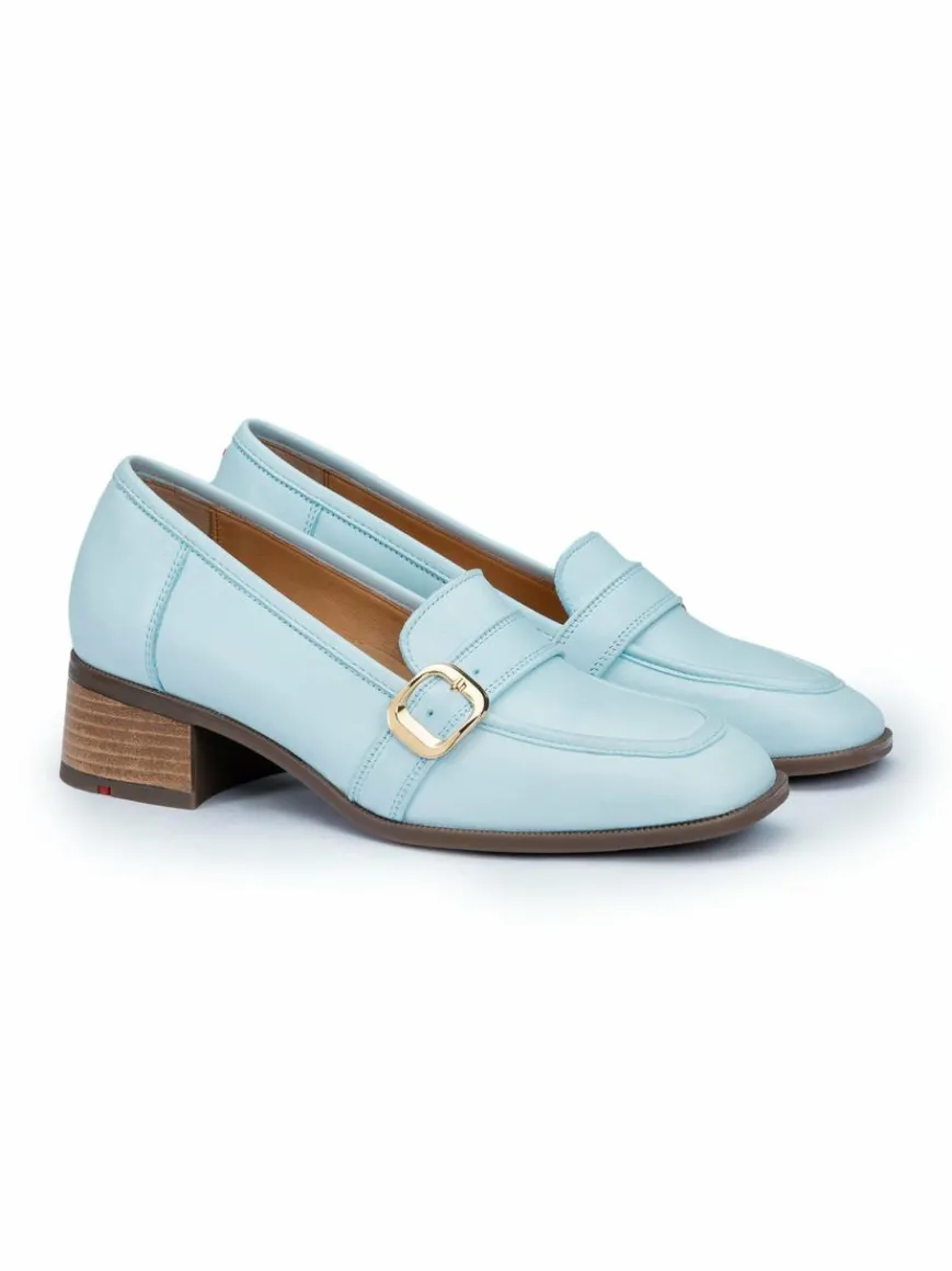 Lloyd Slipper*Damen Slipper blau uni