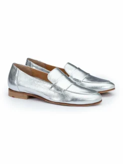 Lloyd Slipper*Damen Slipper silber uni