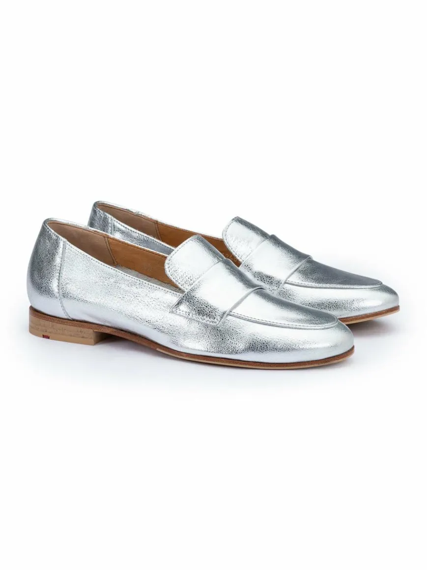Lloyd Slipper*Damen Slipper silber uni