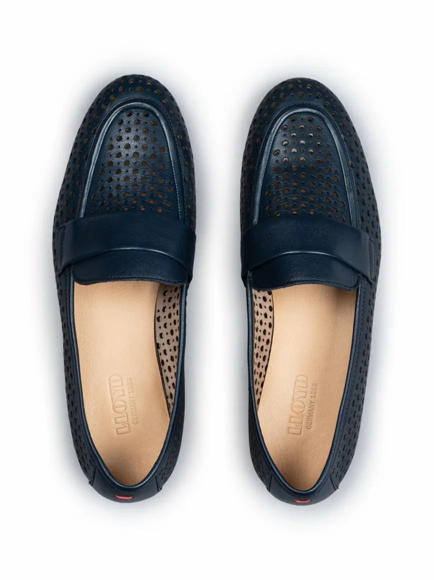 Lloyd Ballerinas*Damen Slipper blau uni