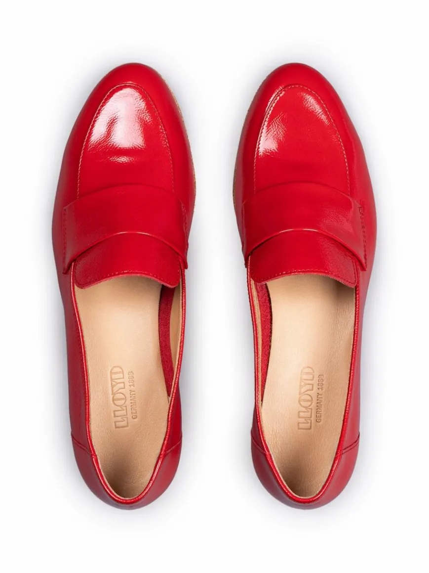 Lloyd Slipper*Damen Slipper rot uni