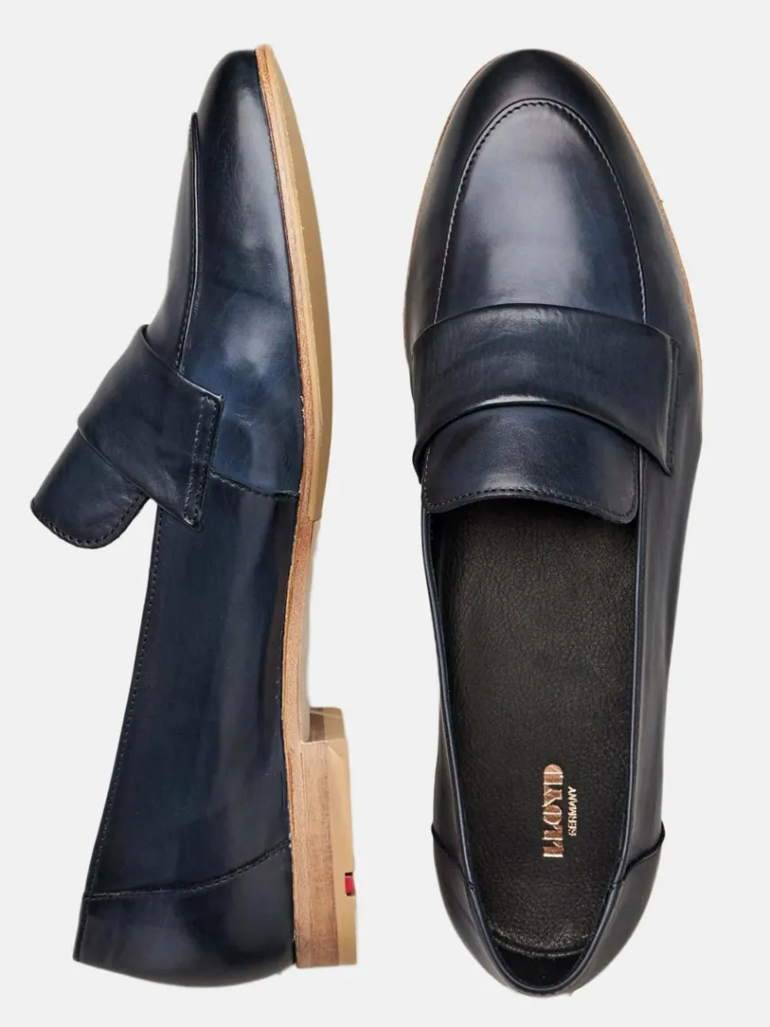 Lloyd Slipper*Damen Slipper blau uni