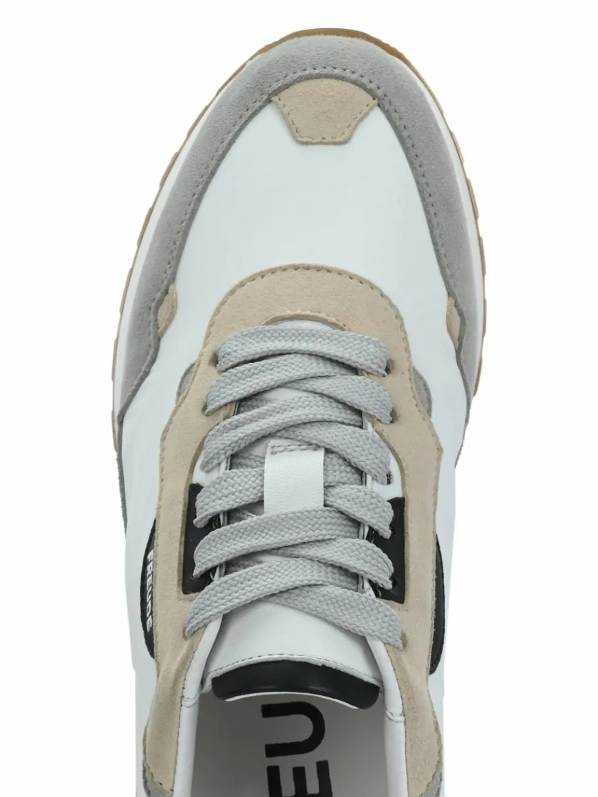 FREUDE Sneaker*Damen Sneaker - AGATA weiß grau uni