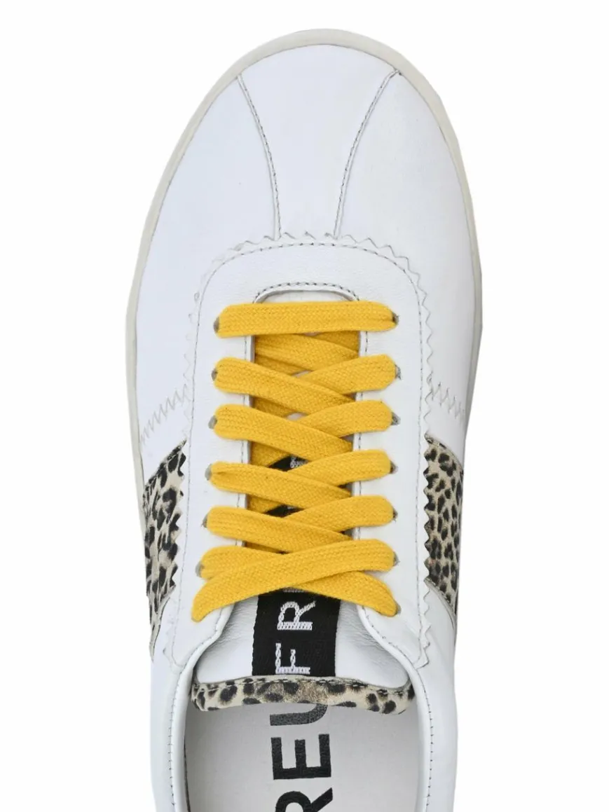 FREUDE Sneaker*Damen Sneaker - ARIELLE weiß braun uni