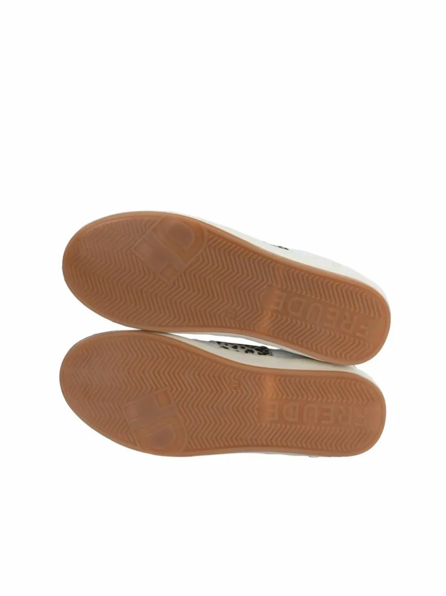 FREUDE Sneaker*Damen Sneaker - ARIELLE weiß braun uni