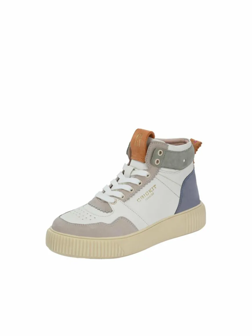 Crickit Sneaker*Damen Sneaker - MAHIRA taupe weiß uni