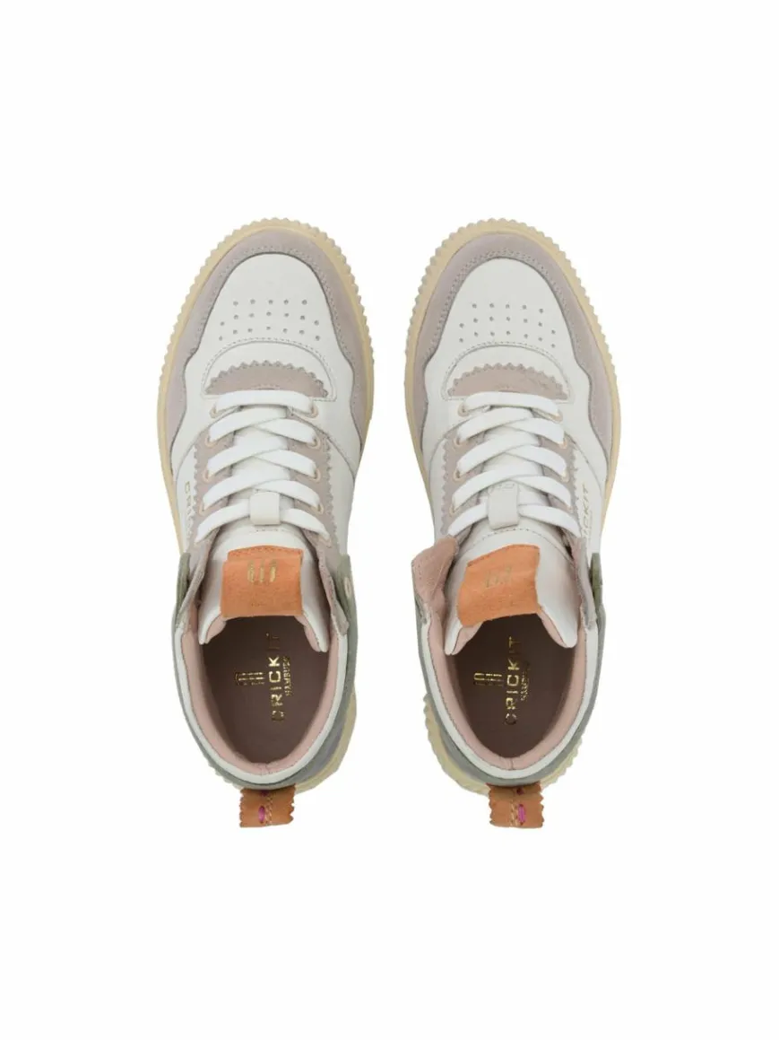Crickit Sneaker*Damen Sneaker - MAHIRA taupe weiß uni