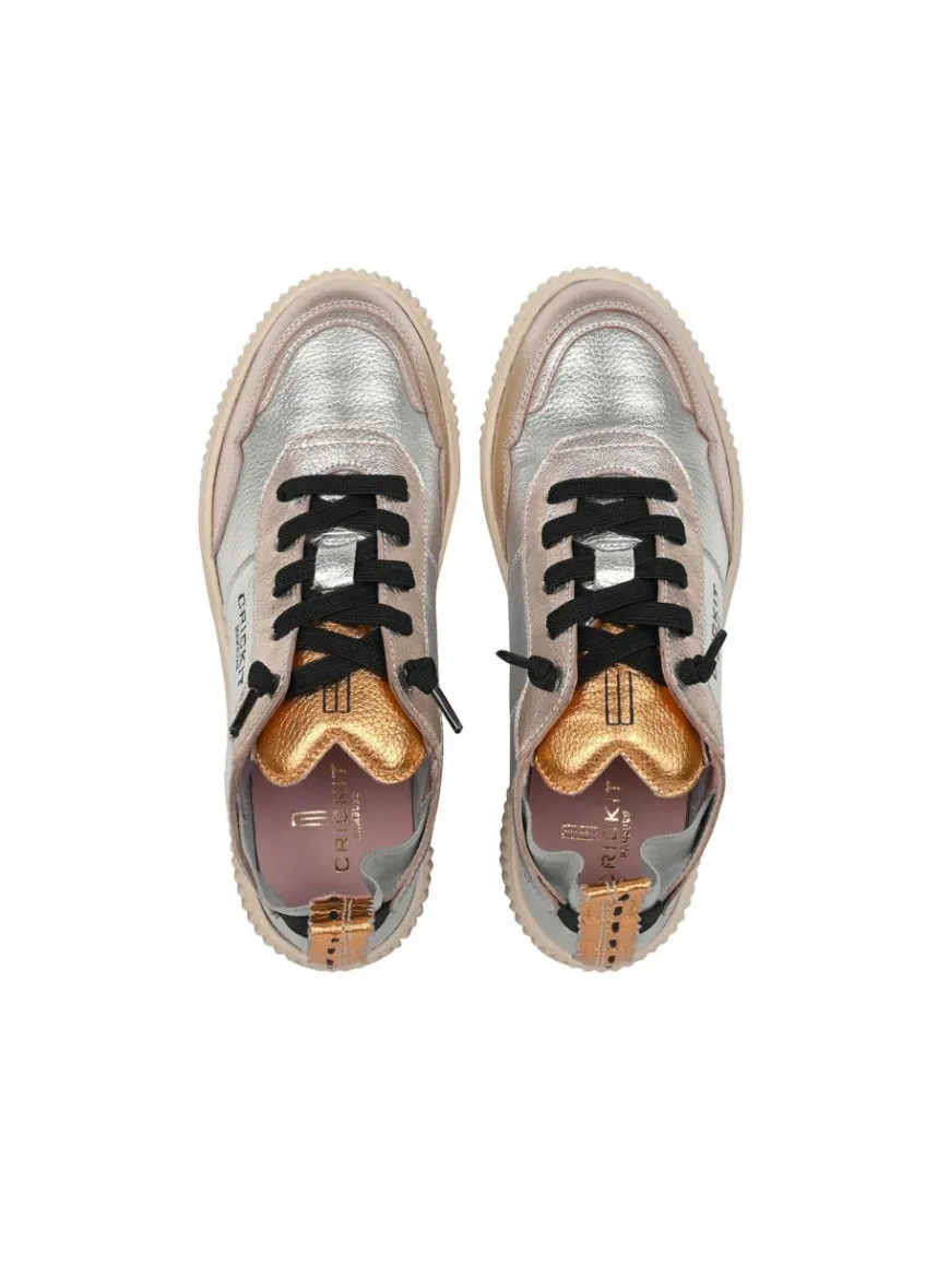 Crickit Sneaker*Damen Sneaker - OAKLI silber gold uni