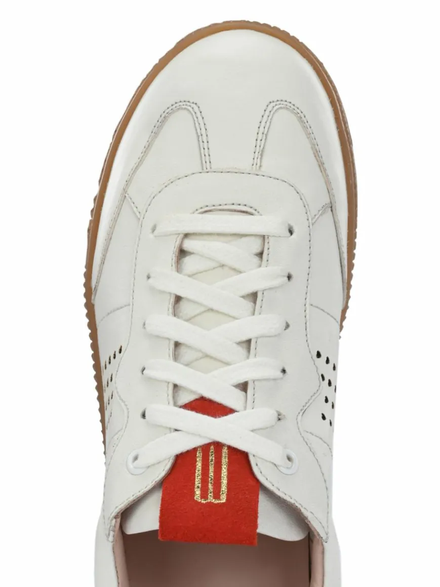 Crickit Sneaker*Damen Sneaker - ODELIA weiß rot uni