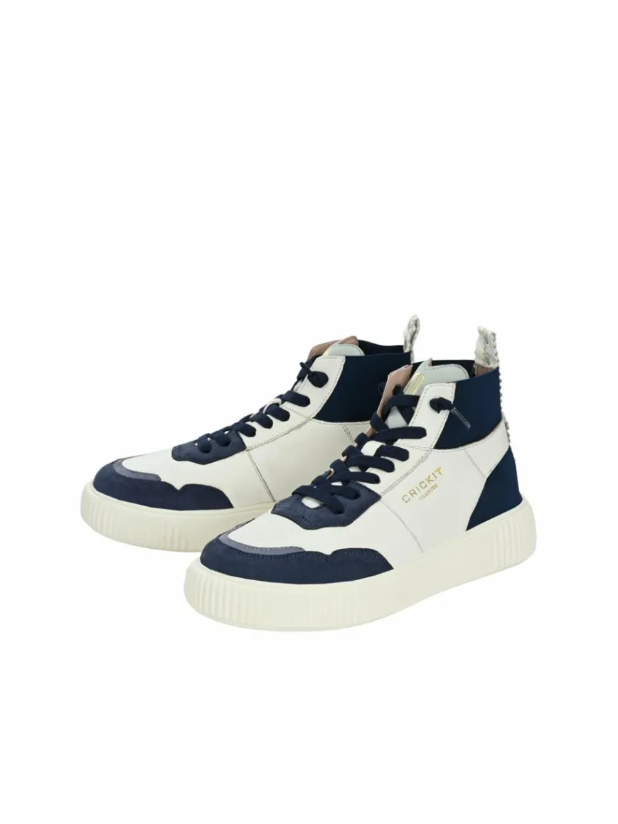 Crickit Sneaker*Damen Sneaker - OLISA weiß blau bedruckt