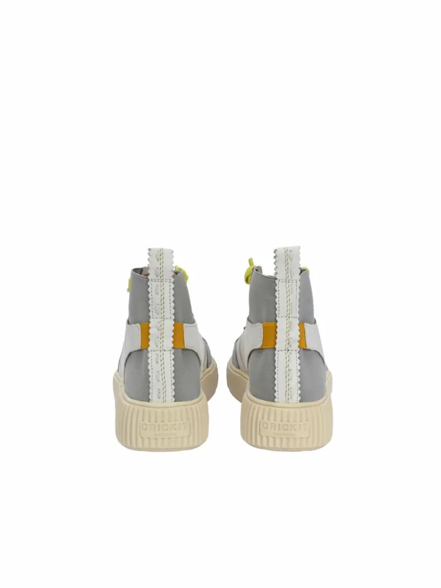 Crickit Sneaker*Damen Sneaker - OLISA weiß hellgrau bedruckt