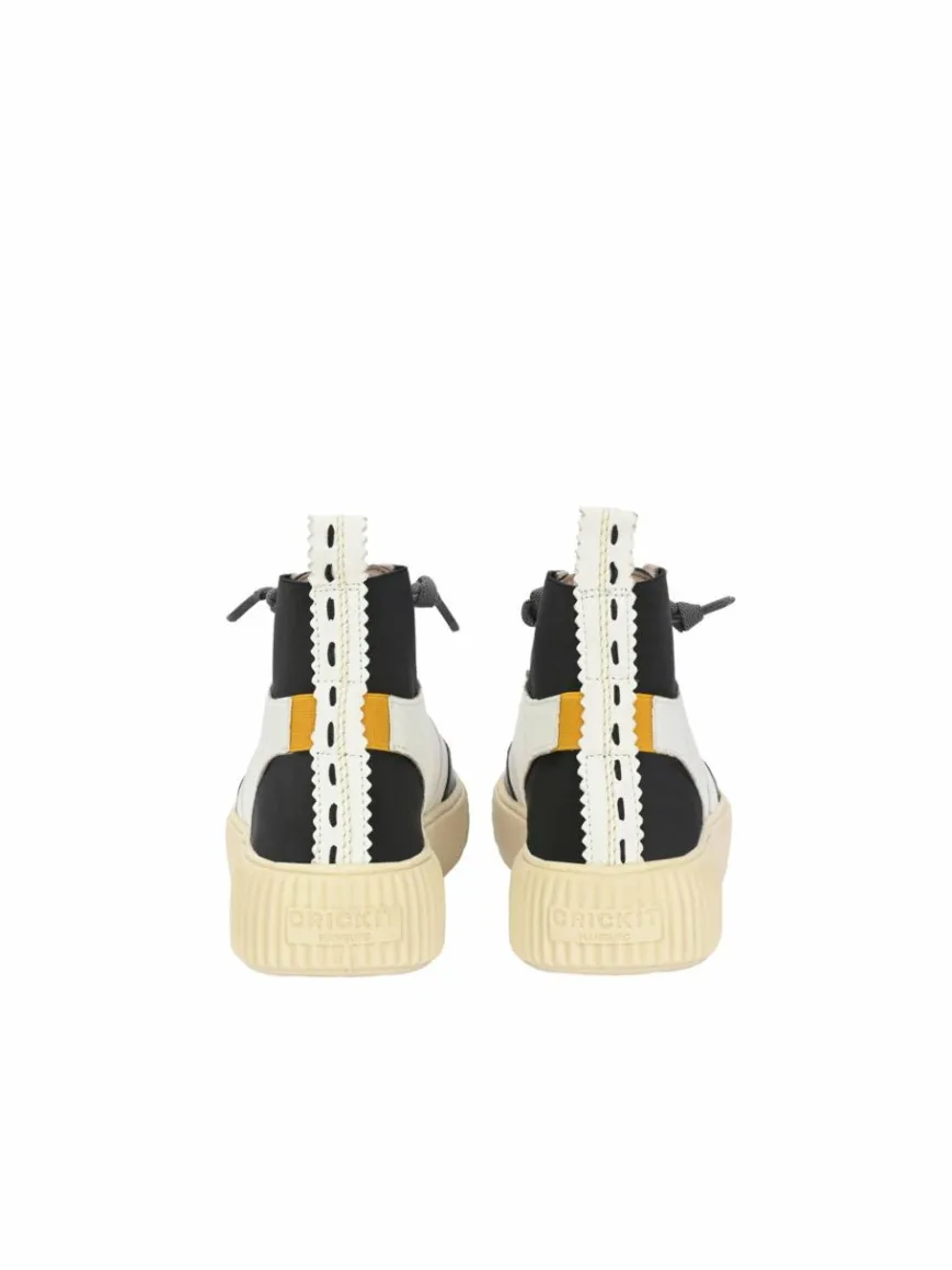 Crickit Sneaker*Damen Sneaker - OLISA weiß schwarz bedruckt