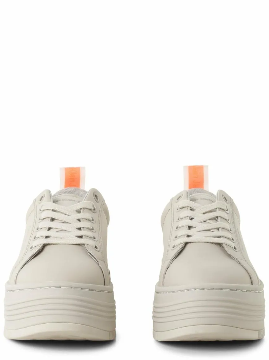 Calvin Klein Jeans Sneaker*Damen Sneaker aus Leder kitt uni