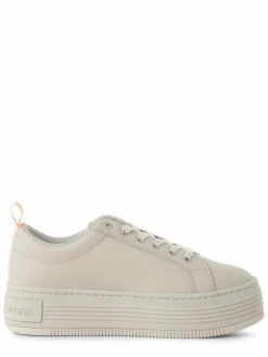 Calvin Klein Jeans Sneaker*Damen Sneaker aus Leder kitt uni