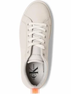 Calvin Klein Jeans Sneaker*Damen Sneaker aus Leder kitt uni