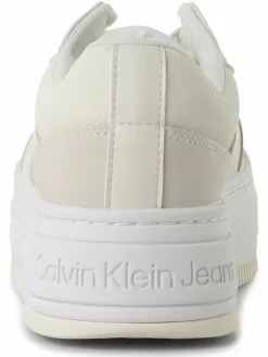 Calvin Klein Jeans Sneaker*Damen Sneaker mit Leder-Anteil ecru uni