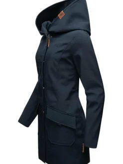 Marikoo Jacken & Westen*Damen Softshellmantel - Mayleen blau uni