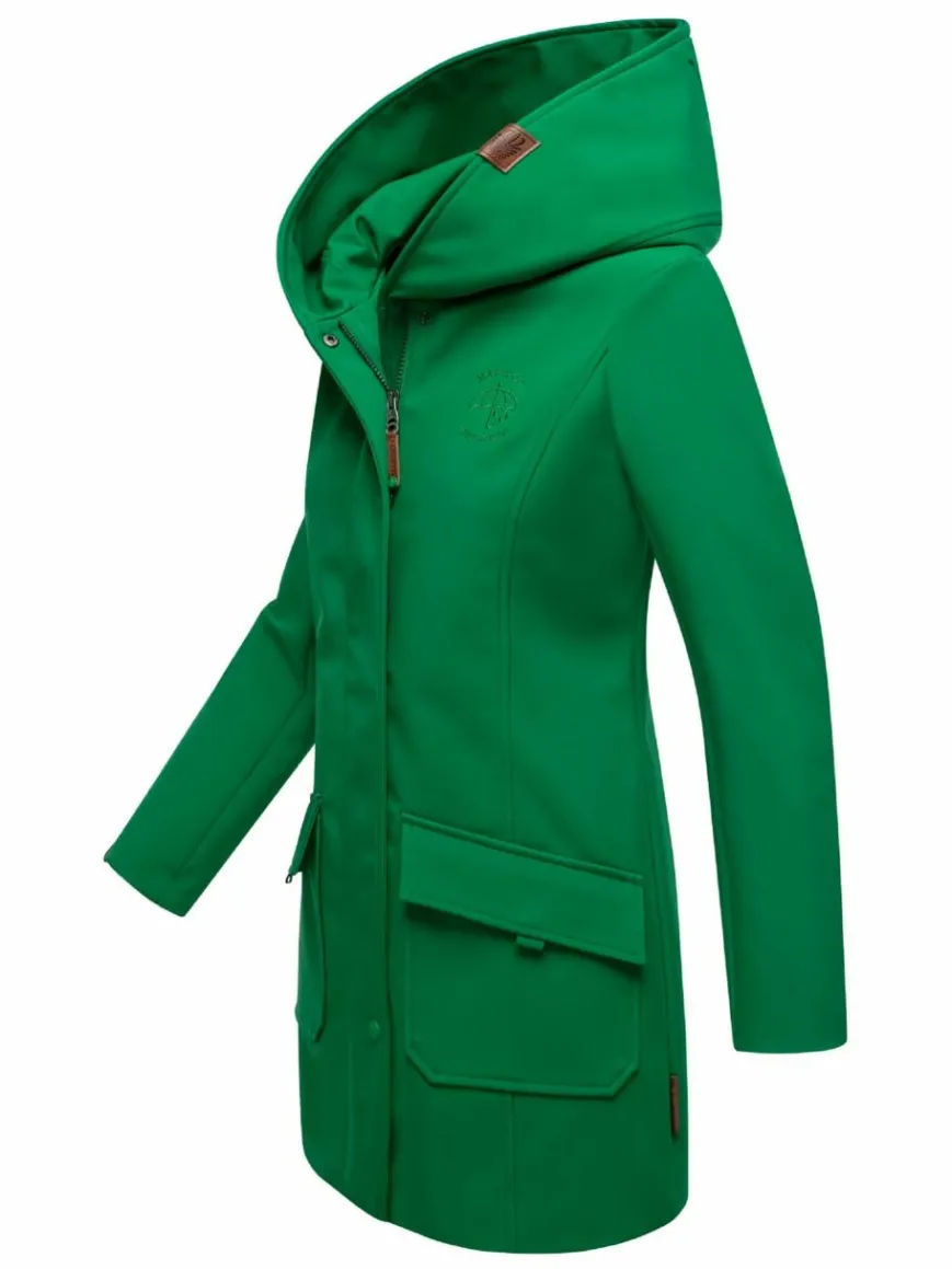 Marikoo Jacken & Westen*Damen Softshellmantel - Mayleen grün uni