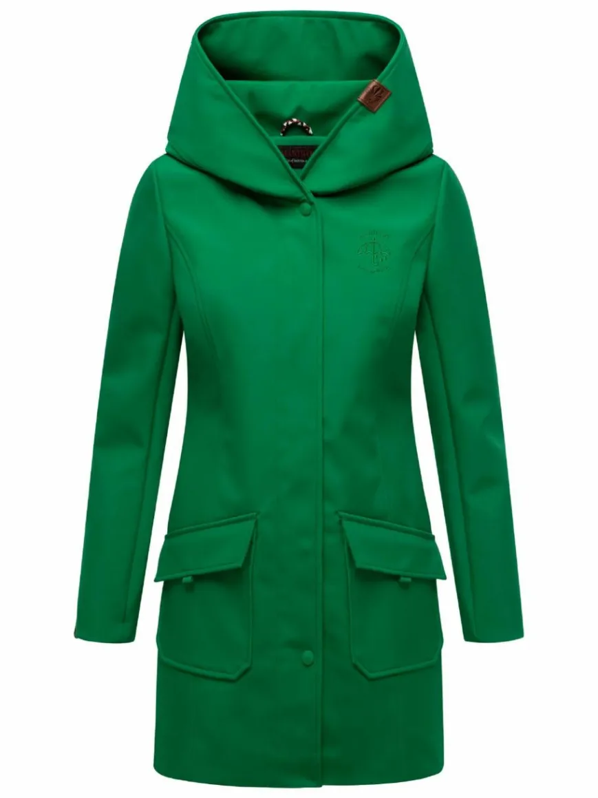 Marikoo Jacken & Westen*Damen Softshellmantel - Mayleen grün uni
