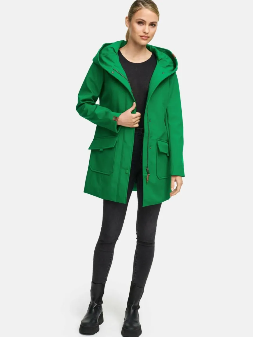 Marikoo Jacken & Westen*Damen Softshellmantel - Mayleen grün uni