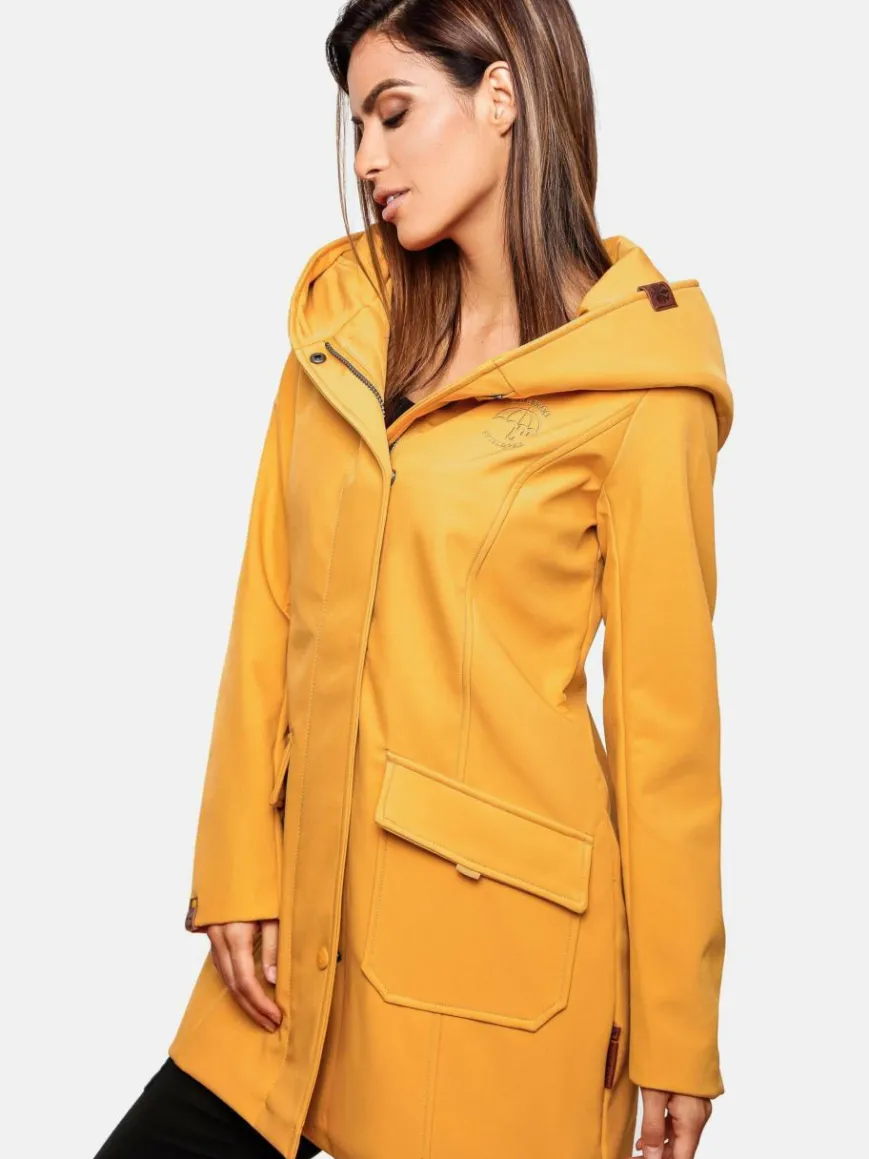 Marikoo Jacken & Westen*Damen Softshellmantel - Mayleen gelb uni