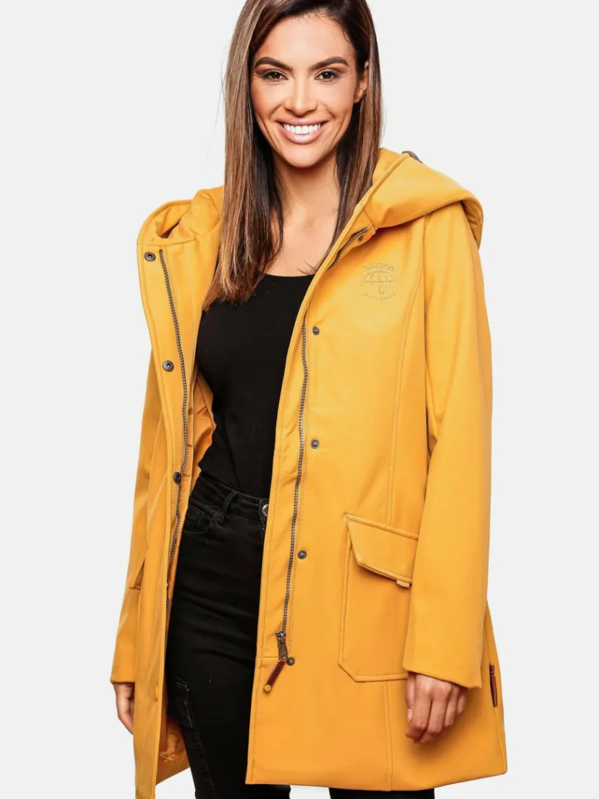 Marikoo Jacken & Westen*Damen Softshellmantel - Mayleen gelb uni