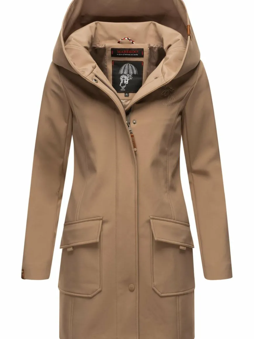 Marikoo Jacken & Westen*Damen Softshellmantel - Mayleen taupe uni