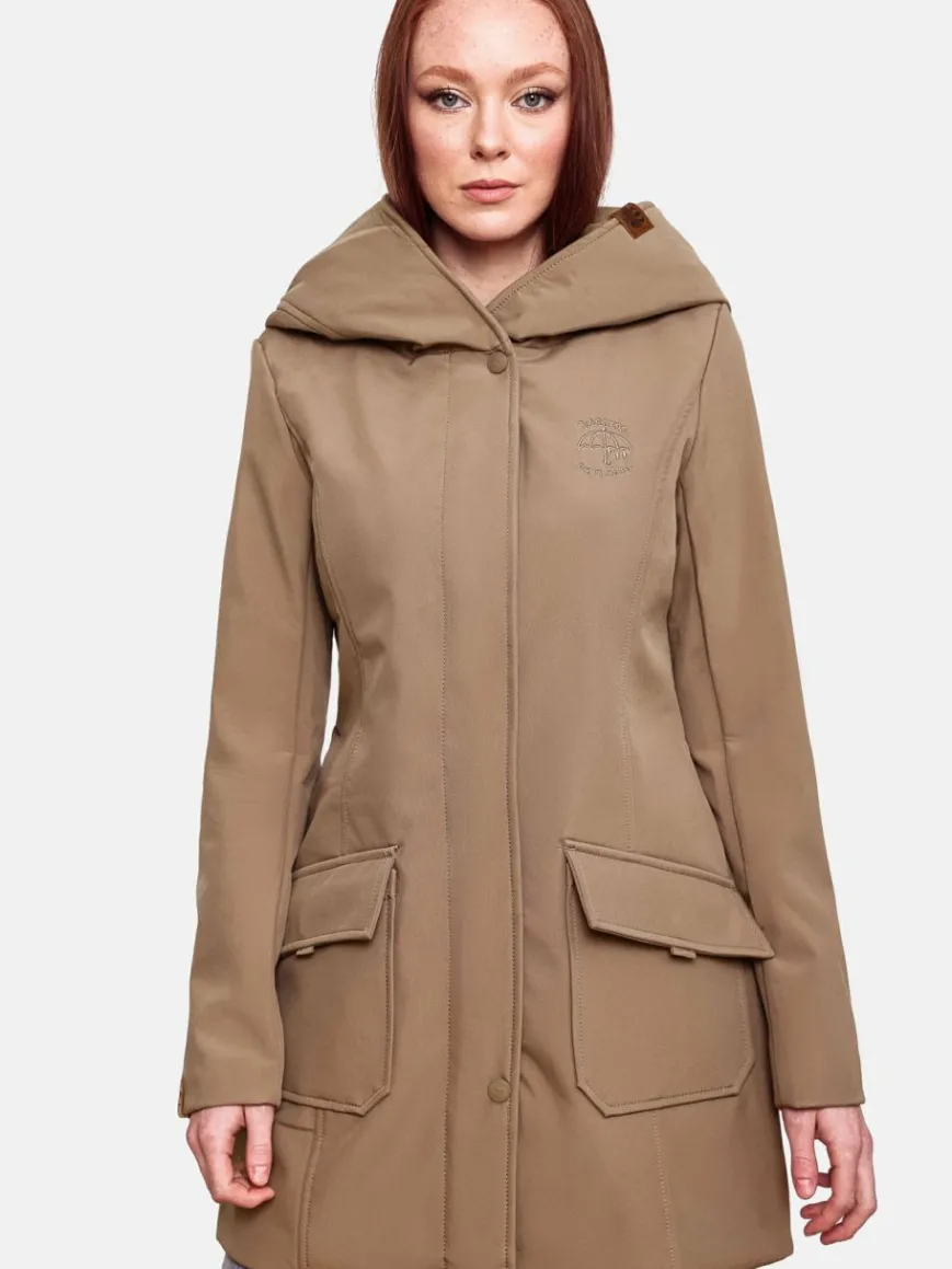 Marikoo Jacken & Westen*Damen Softshellmantel - Mayleen taupe uni