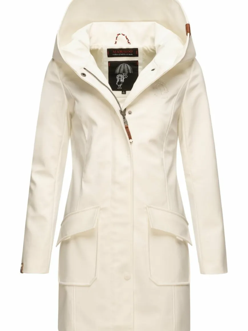 Marikoo Jacken & Westen*Damen Softshellmantel - Mayleen weiß uni