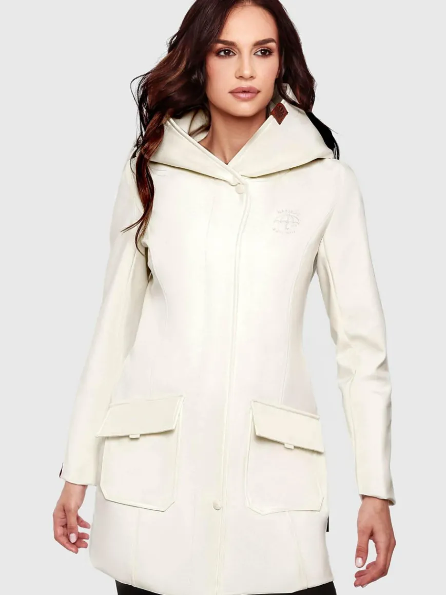 Marikoo Jacken & Westen*Damen Softshellmantel - Mayleen weiß uni