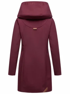 Marikoo Jacken & Westen*Damen Softshellmantel - Mayleen bordeaux uni