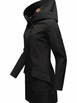 Marikoo Jacken & Westen*Damen Softshellmantel - Mayleen schwarz uni