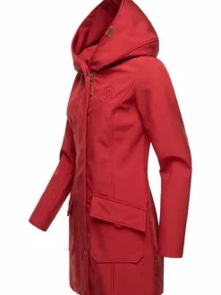 Marikoo Jacken & Westen*Damen Softshellmantel - Mayleen rot uni
