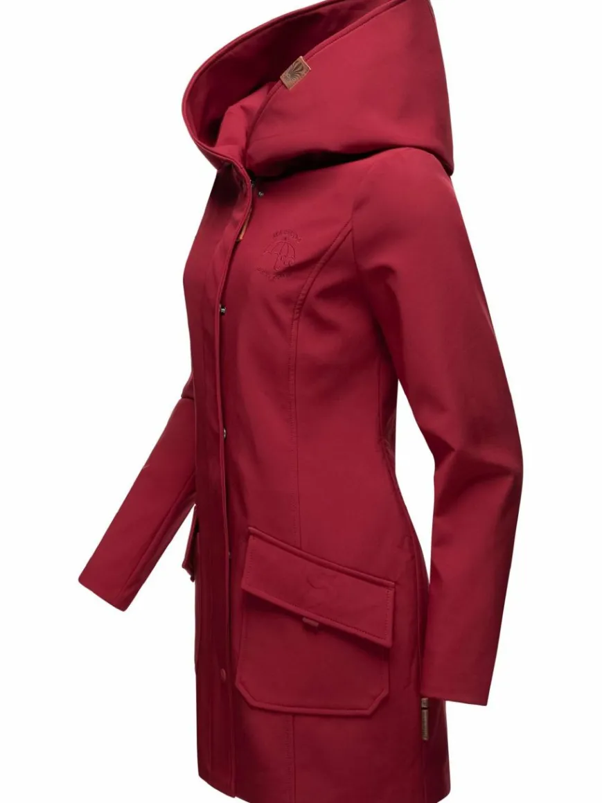 Marikoo Jacken & Westen*Damen Softshellmantel - Mayleen bordeaux uni
