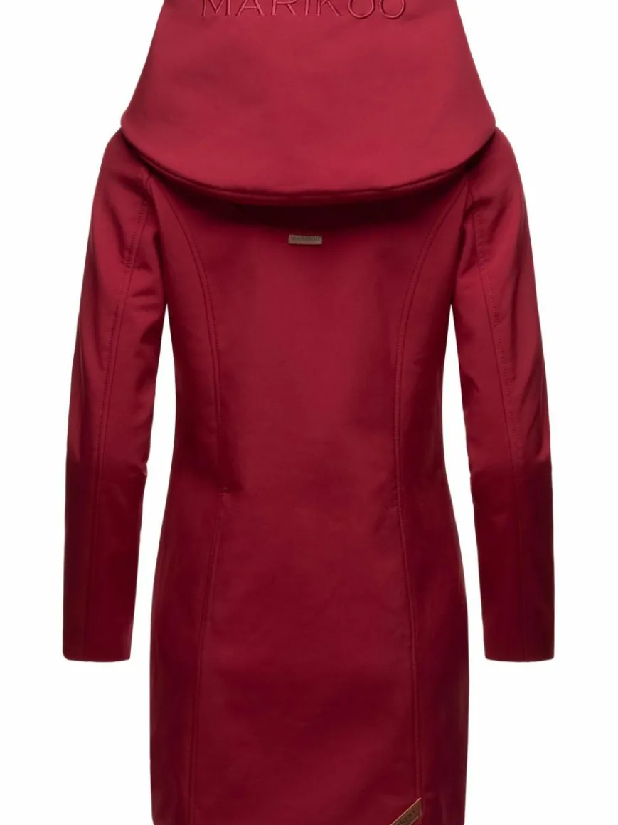 Marikoo Jacken & Westen*Damen Softshellmantel - Mayleen bordeaux uni