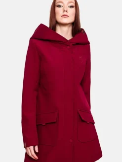 Marikoo Jacken & Westen*Damen Softshellmantel - Mayleen bordeaux uni