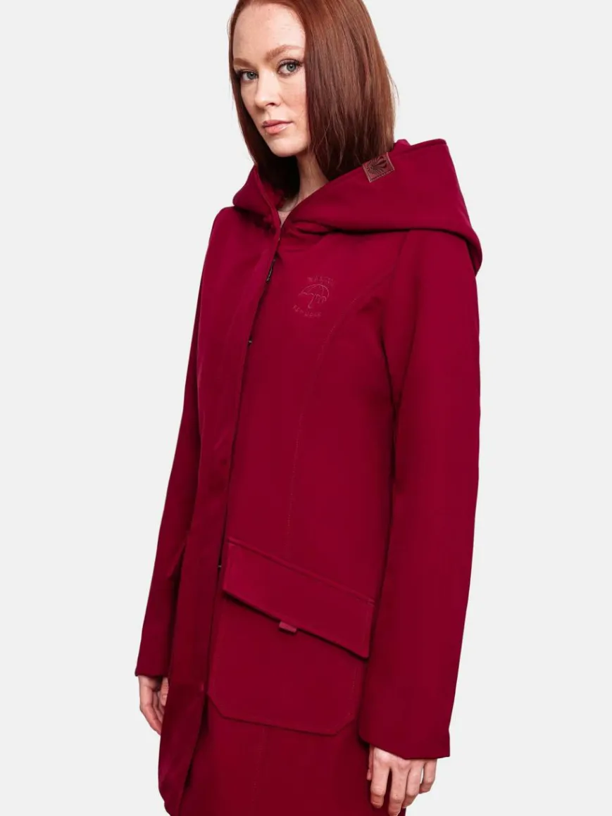 Marikoo Jacken & Westen*Damen Softshellmantel - Mayleen bordeaux uni