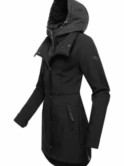 Ragwear Jacken & Westen*Damen Softshellmantel - Ybela schwarz uni