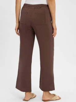 comma casual identity Hosen*Damen Sommerhose kastanie uni