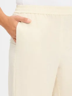 Msch Copenhagen Hosen*Damen Sommerhose mit Leinen-Anteil - MSCHDisa sand meliert