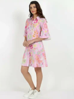 Vicci Germany Kleider*Damen Sommerkleid rosa gemustert