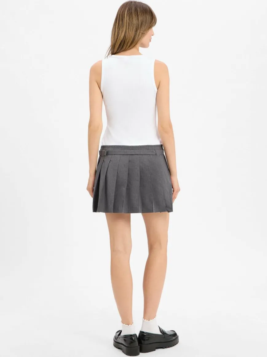 HUGO BLUE Kleider*Damen Sommerkleid - Norila weiß grau uni