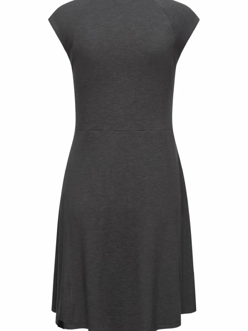 Ragwear Kleider*Damen Sommerkleid - Comfrey Solid schwarz uni