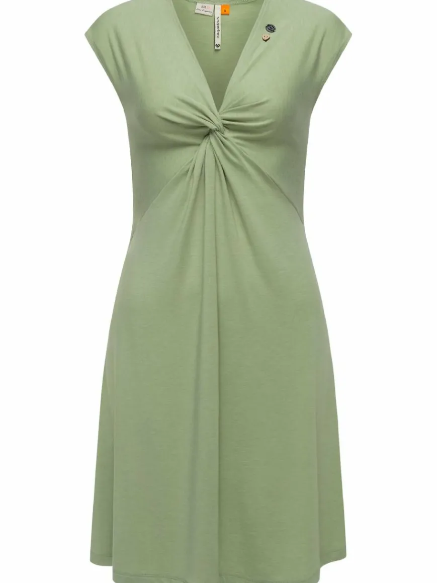 Ragwear Kleider*Damen Sommerkleid - Comfrey Solid grün uni