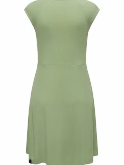 Ragwear Kleider*Damen Sommerkleid - Comfrey Solid grün uni