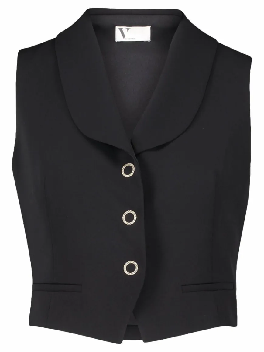 Vera Mont Jacken & Westen*Damen Sommerweste schwarz uni