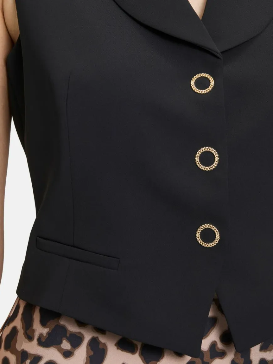 Vera Mont Jacken & Westen*Damen Sommerweste schwarz uni