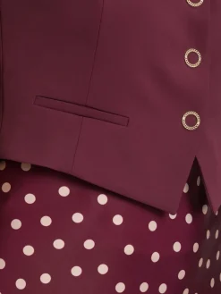 Vera Mont Jacken & Westen*Damen Sommerweste bordeaux uni