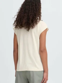 OXMO Blusen*Damen Spitzentop - OXBJALLA beige uni